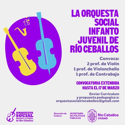 Convocatoria Orquesta Social Infanto Juvenil