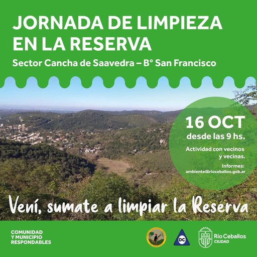 Jornada de Limpieza de la Reserva Hídrica Natural Municipal “Los Manantiales”